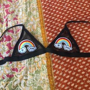 Black Rainbow Bralette🌈